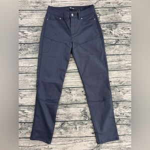 Outdoor Research Women's Lined Work Pants, Straight Leg, Zip-Up Dark Gray Size 4